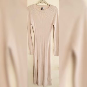 Women’s Long Sleeved Rib-Knit Dress